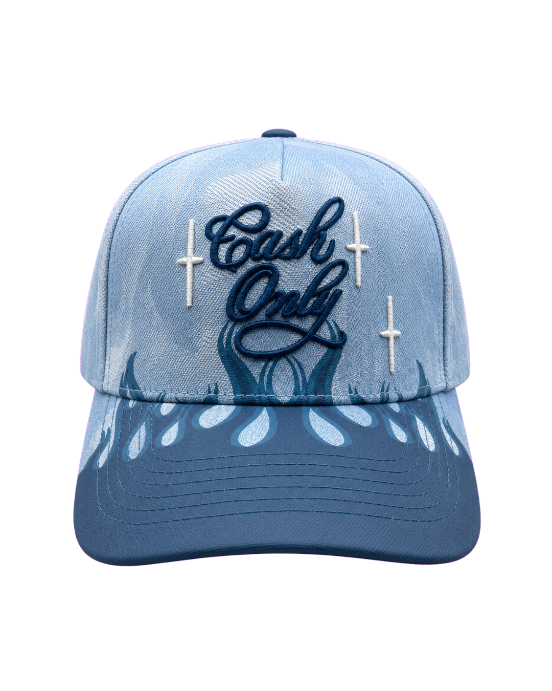 Cash Only Blue Denim